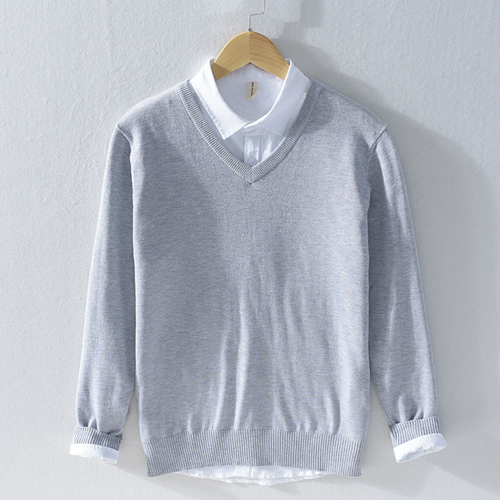 Agnar | Tröja Herr V-Ringad Långärmad Regular Fit