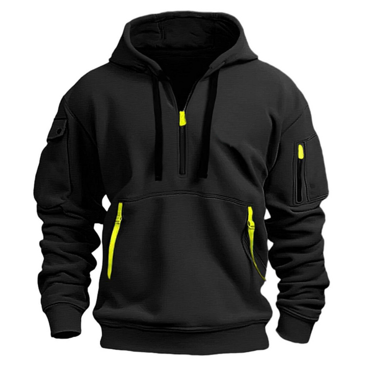 Oskar | Hoodie Herr Med Dragkedjefickor
