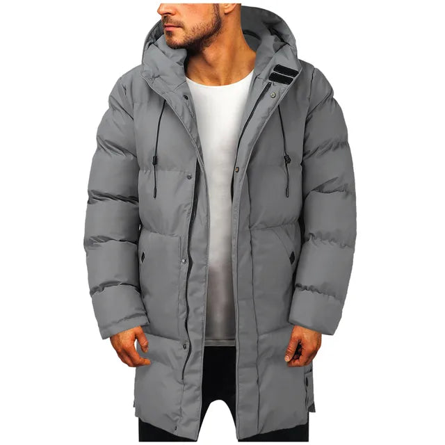 Ansgar | Lång Parka Herr Quiltad Med Huva