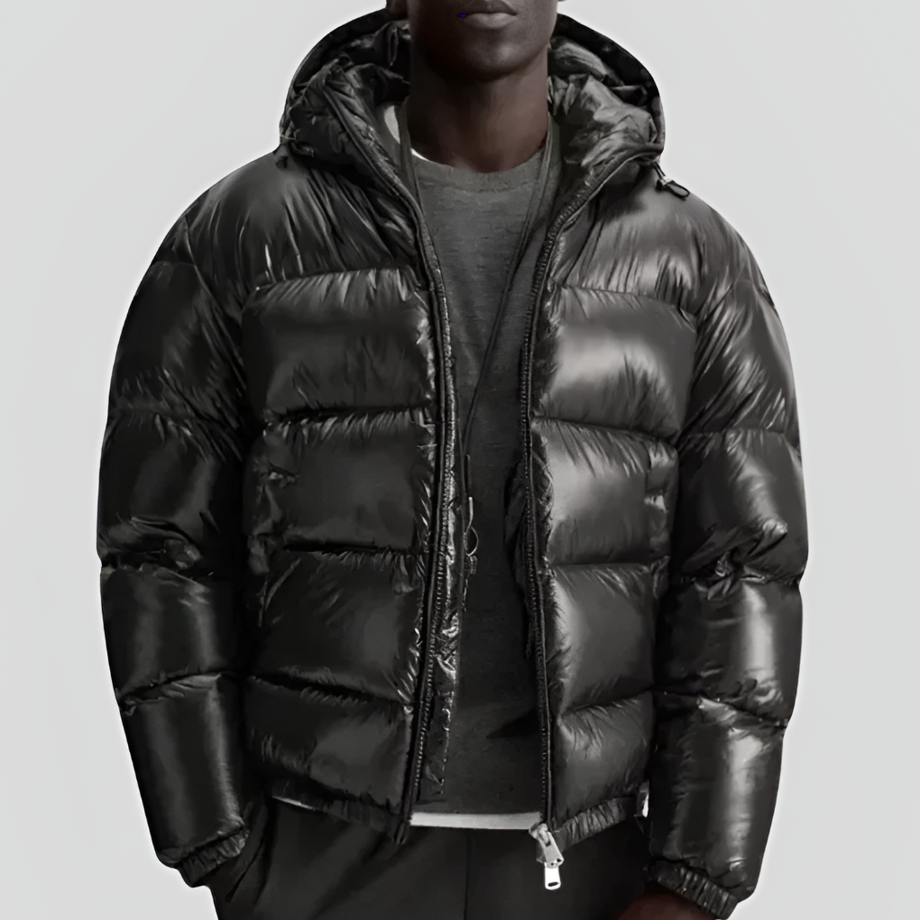 Vemund | Pufferjacka Herr Quiltad Med Huva Full-Zip