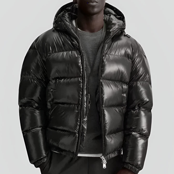 Vemund | Pufferjacka Herr Quiltad Med Huva Full-Zip