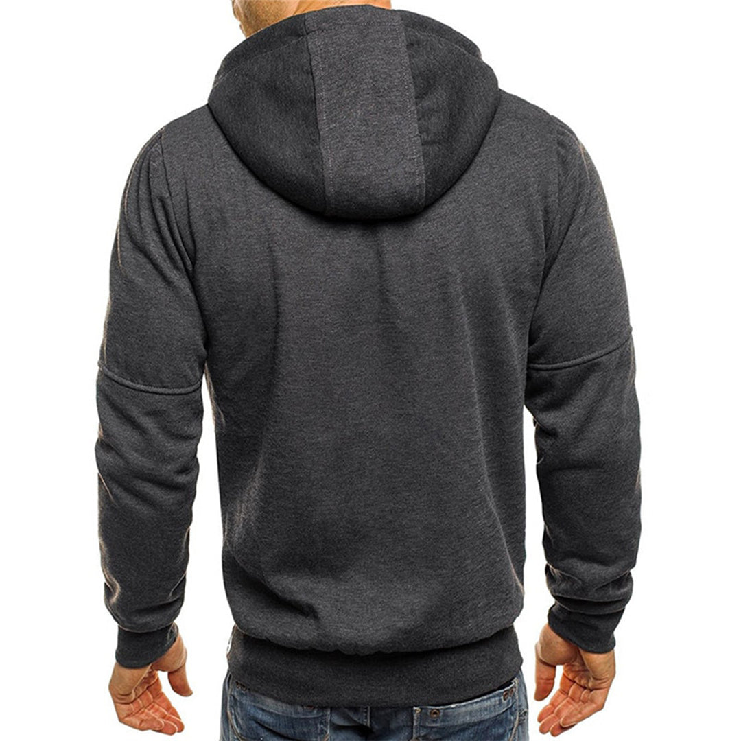 Nils | Hoodie Herr Med Dragkedja