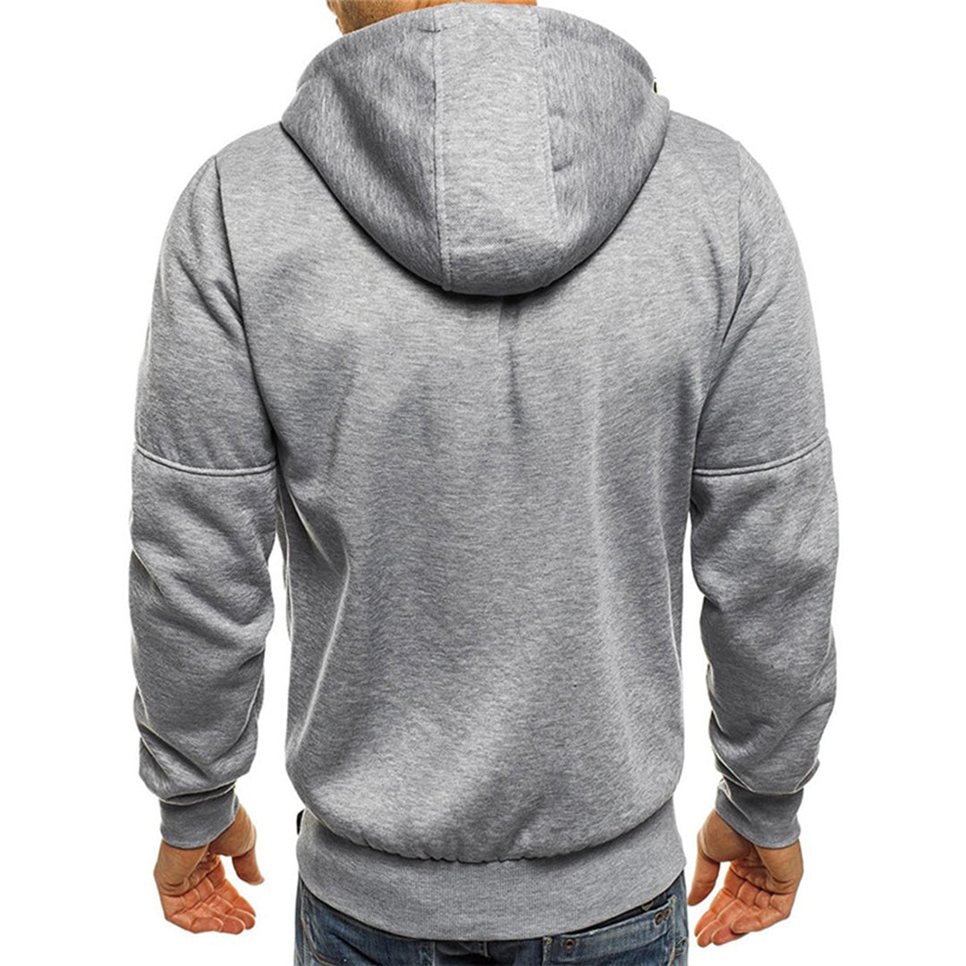Nils | Hoodie Herr Med Dragkedja