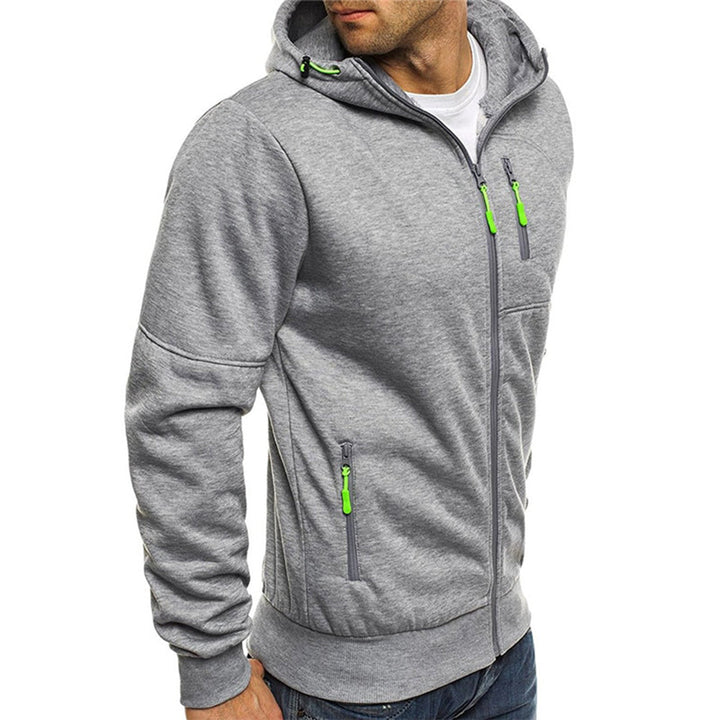 Nils | Hoodie Herr Med Dragkedja