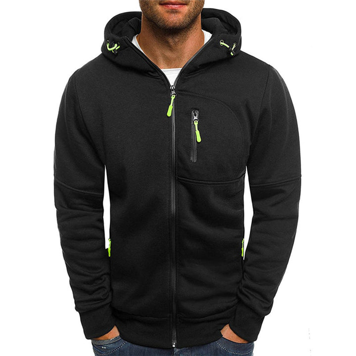 Nils | Hoodie Herr Med Dragkedja