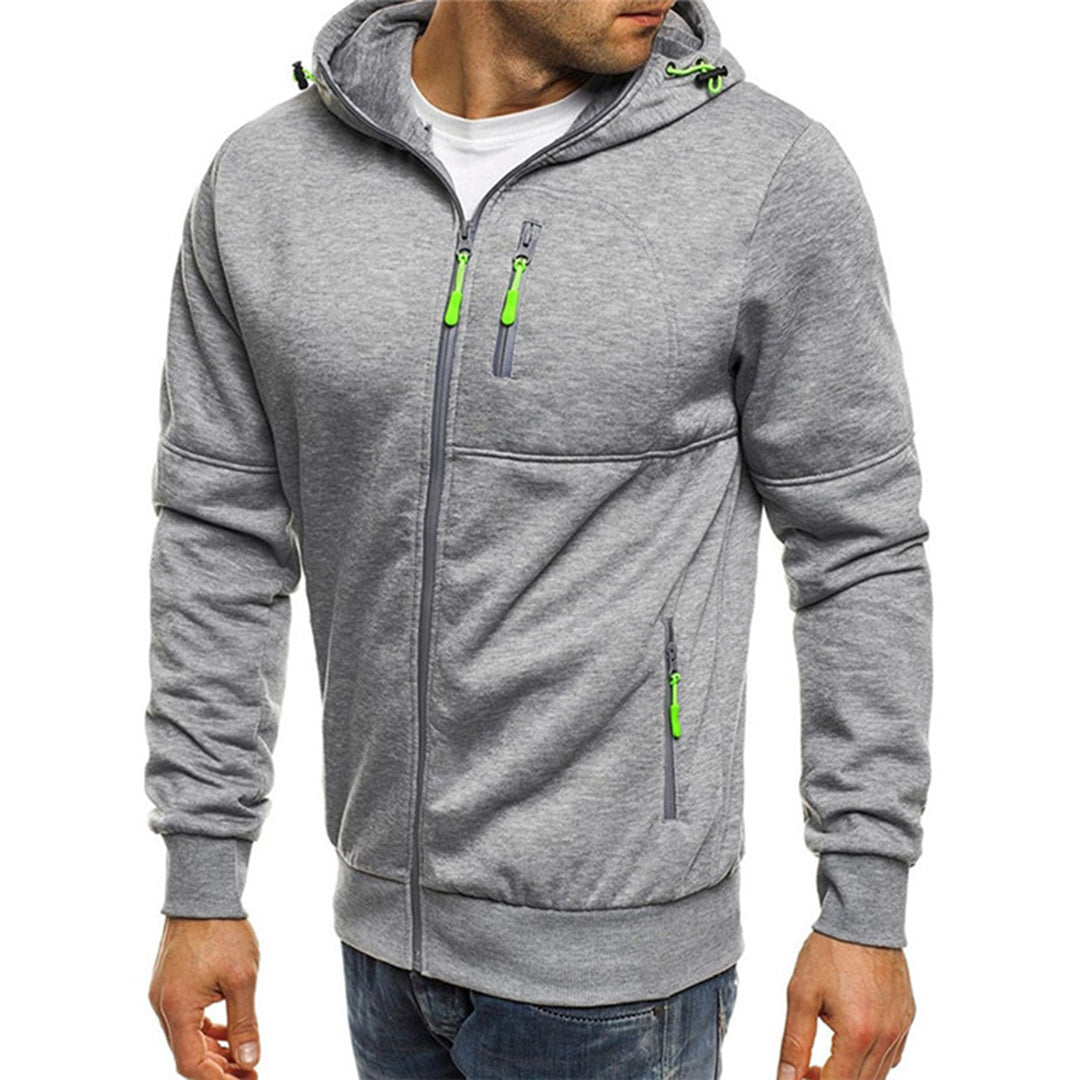 Nils | Hoodie Herr Med Dragkedja