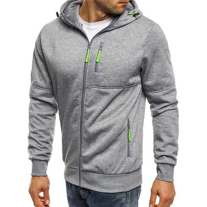 Nils | Hoodie Herr Med Dragkedja