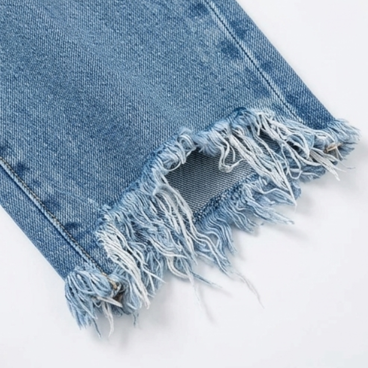 Signe | Croppade Jeans Dam Raka Ben