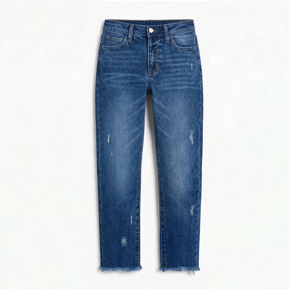Signe | Croppade Jeans Dam Raka Ben