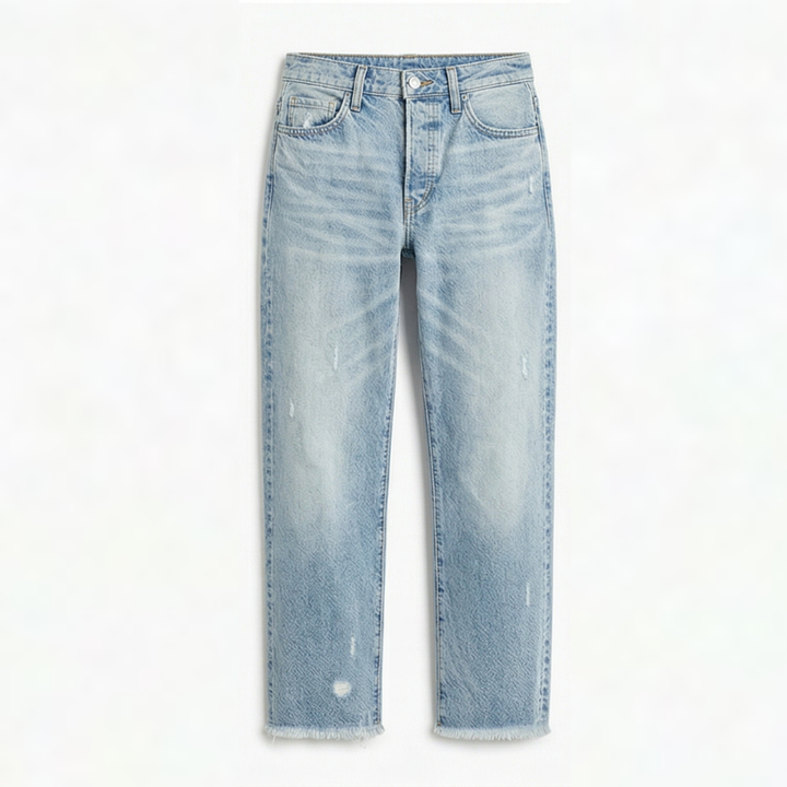Signe | Croppade Jeans Dam Raka Ben