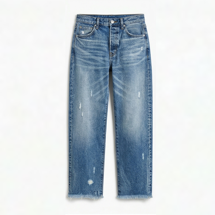 Signe | Croppade Jeans Dam Raka Ben