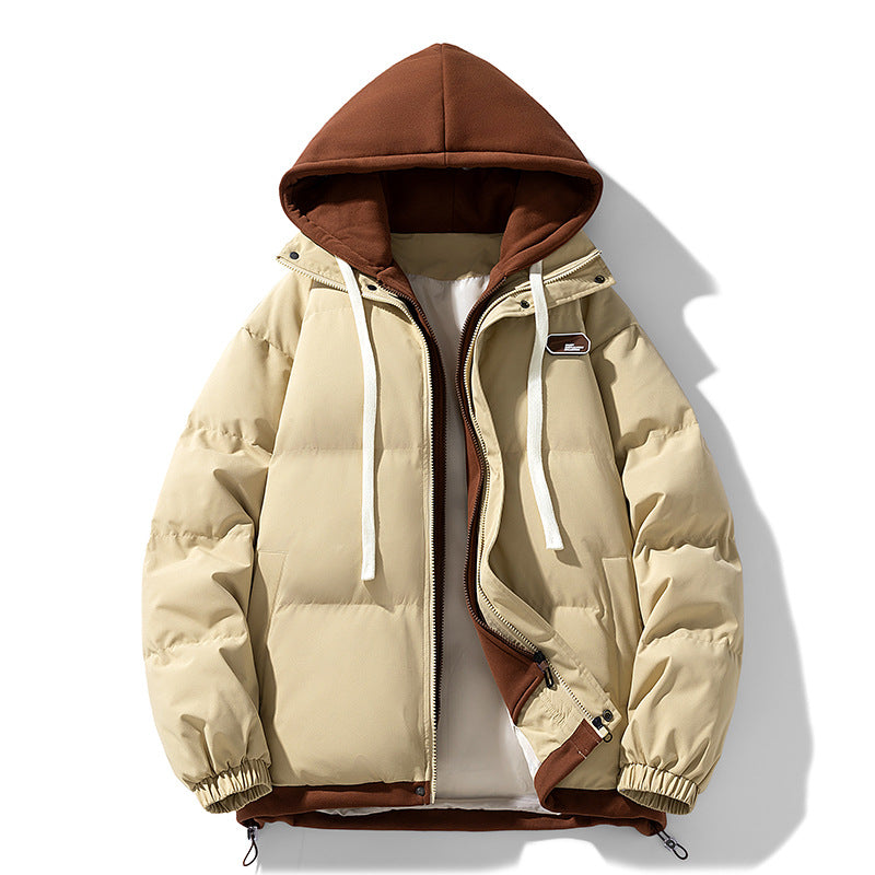 Frode | Pufferjacka Herr Quiltad Med Huva Relaxed Fit