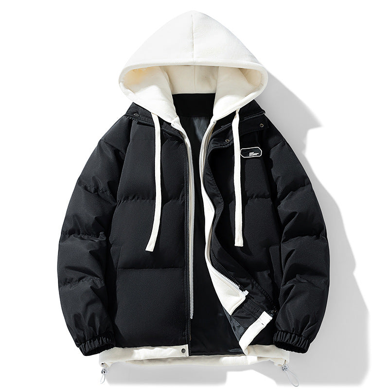 Frode | Pufferjacka Herr Quiltad Med Huva Relaxed Fit