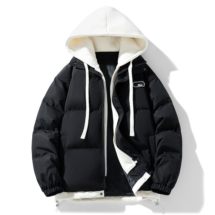 Frode | Pufferjacka Herr Quiltad Med Huva Relaxed Fit