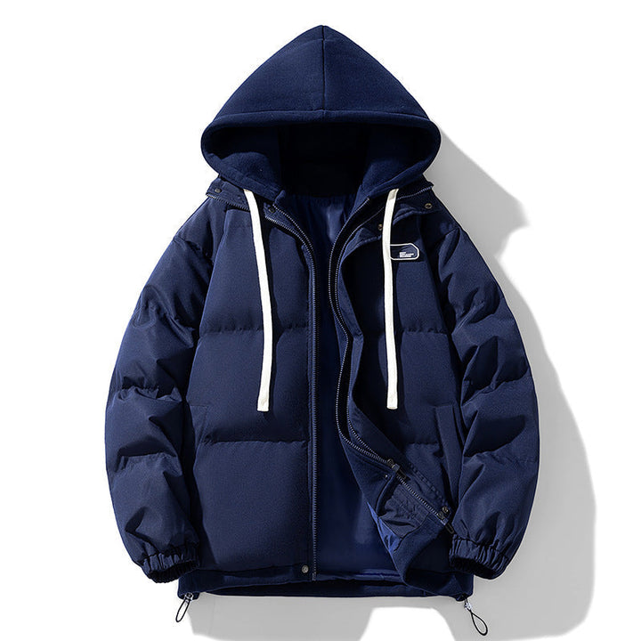Frode | Pufferjacka Herr Quiltad Med Huva Relaxed Fit