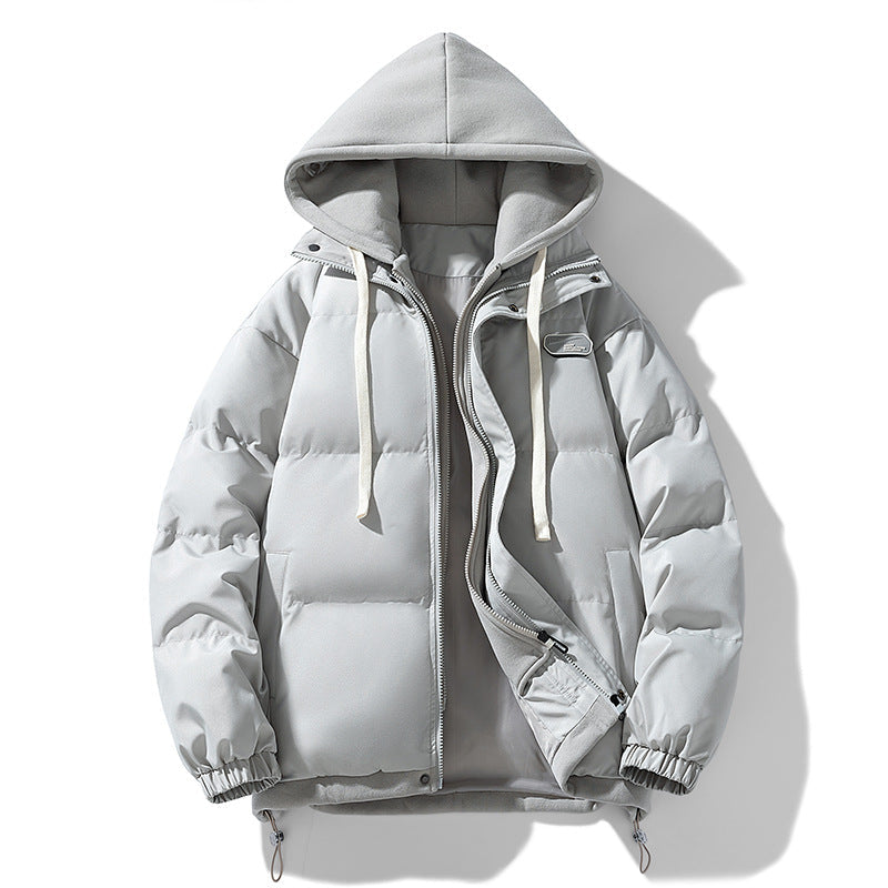 Frode | Pufferjacka Herr Quiltad Med Huva Relaxed Fit
