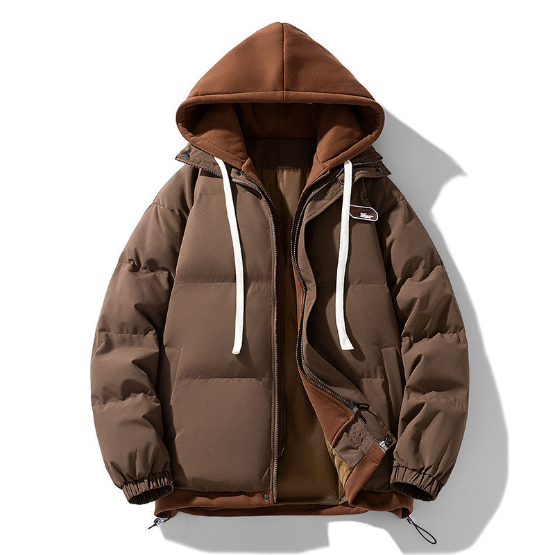 Frode | Pufferjacka Herr Quiltad Med Huva Relaxed Fit