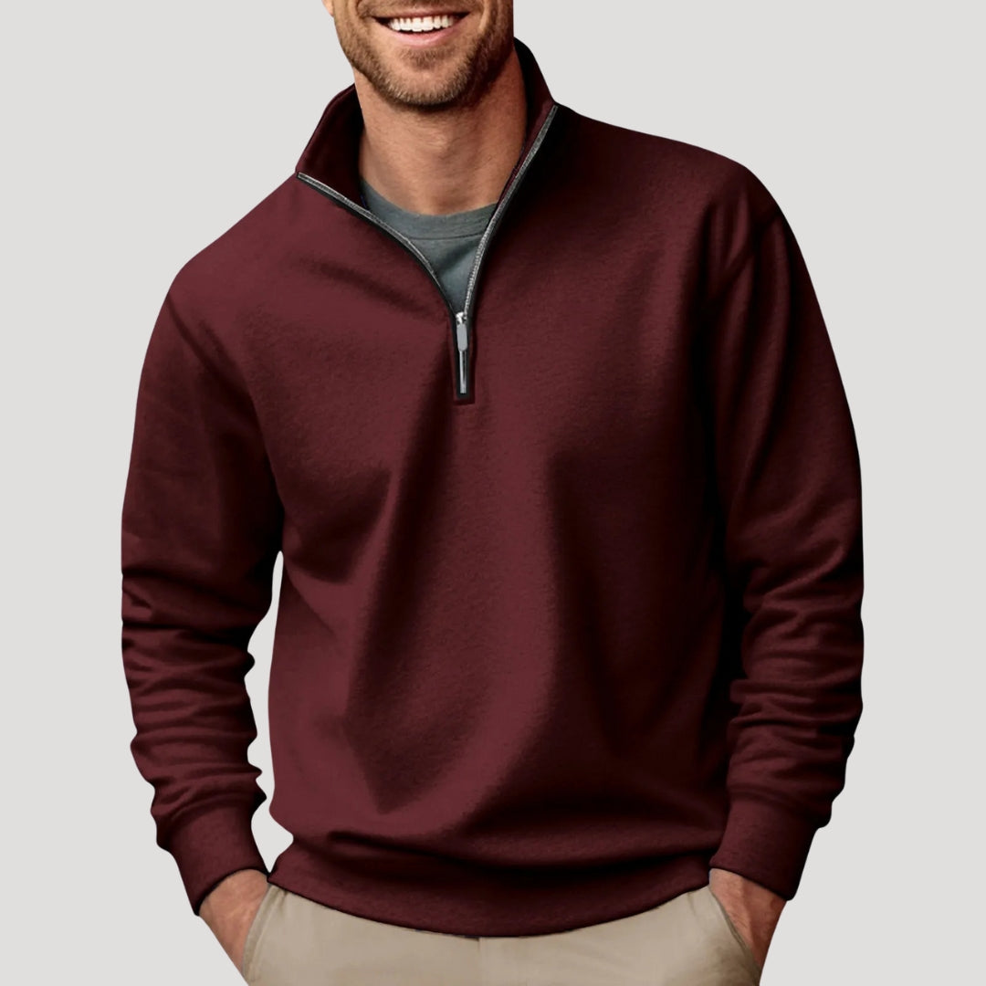 Erik | Sweatshirt Herr Half Zip
