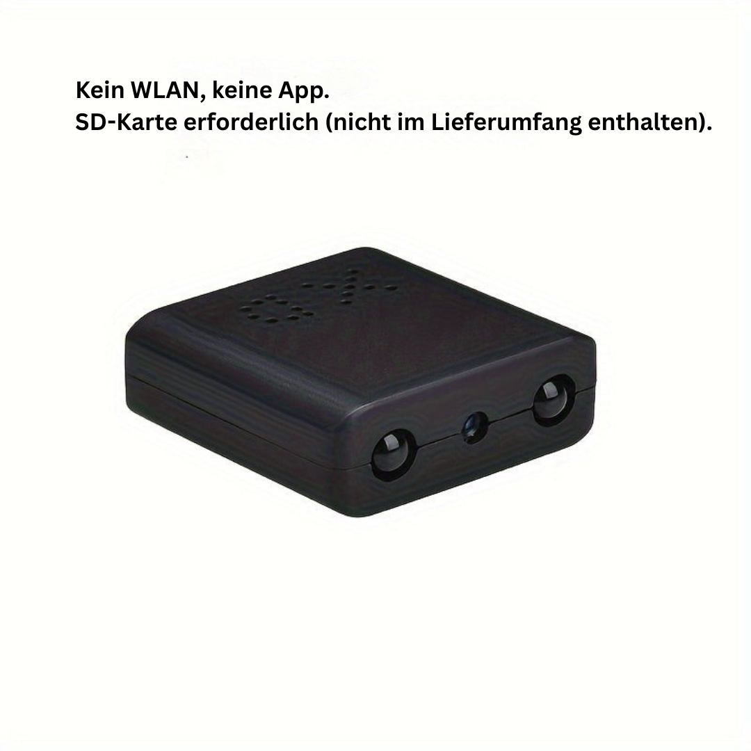 Mini Övervakningskamera Full HD Med Mörkerseende Och Rörelsedetektering