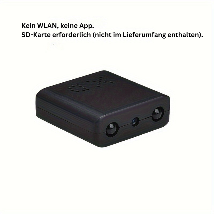 Mini Övervakningskamera Full HD Med Mörkerseende Och Rörelsedetektering