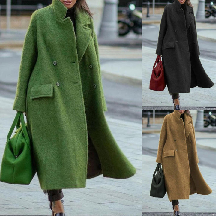 Tordis | Cape Kappa Dam Dubbelknäppt Ståkrage Oversized