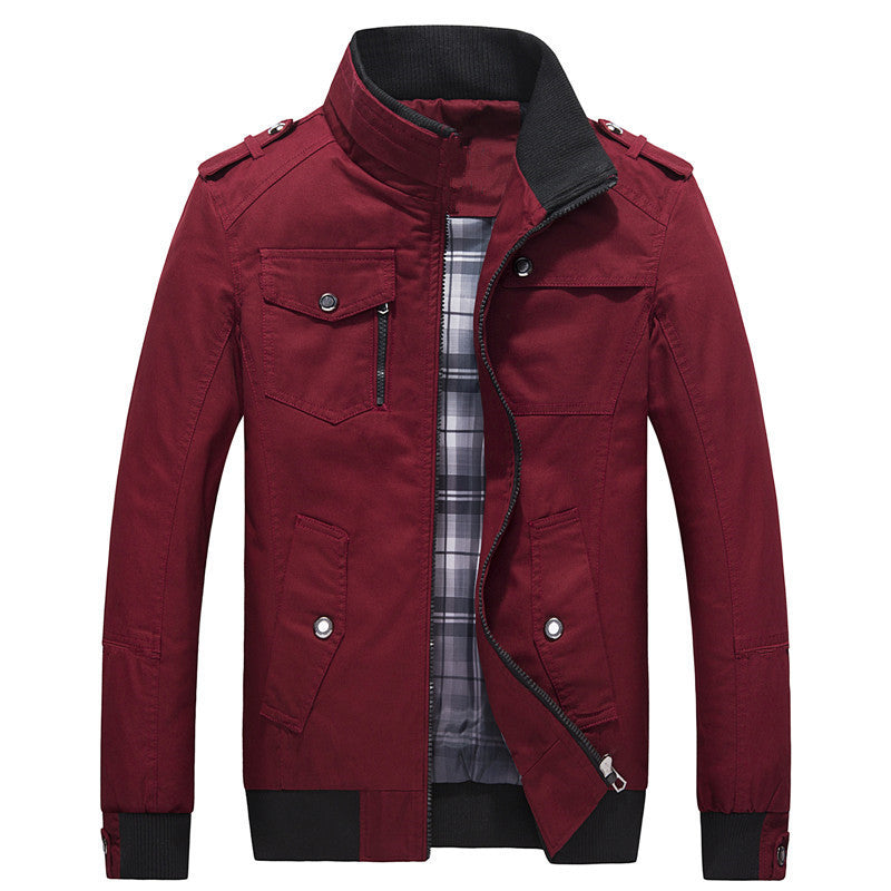 Adils | Fieldjacka Herr Quiltad Ståkrage Multi-Pocket