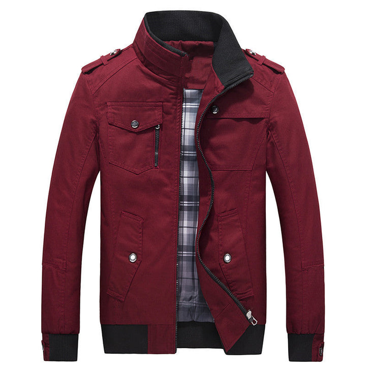 Adils | Fieldjacka Herr Quiltad Ståkrage Multi-Pocket