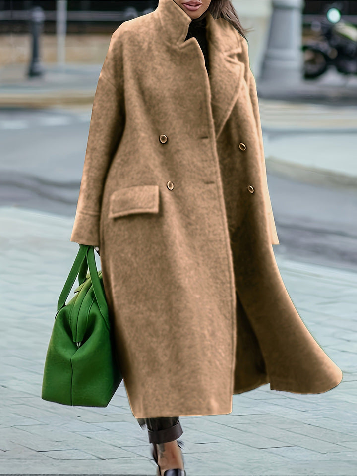 Tordis | Cape Kappa Dam Dubbelknäppt Ståkrage Oversized