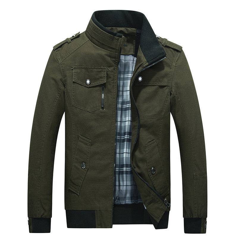 Adils | Fieldjacka Herr Quiltad Ståkrage Multi-Pocket