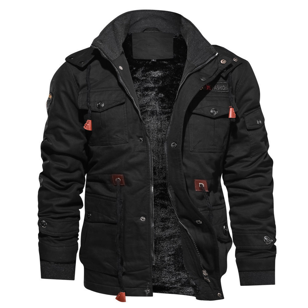 Orm | Fieldjacka Herr Fleecefodrad Multi-Pocket Med Huva