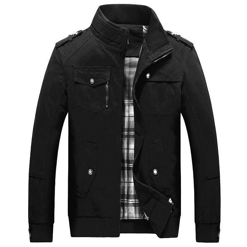 Adils | Fieldjacka Herr Quiltad Ståkrage Multi-Pocket