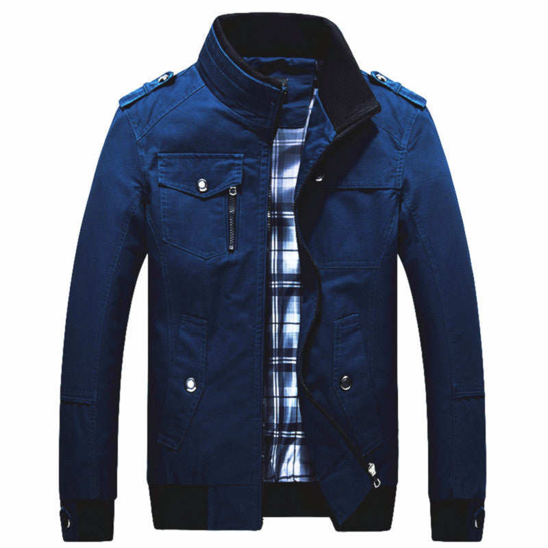 Adils | Fieldjacka Herr Quiltad Ståkrage Multi-Pocket