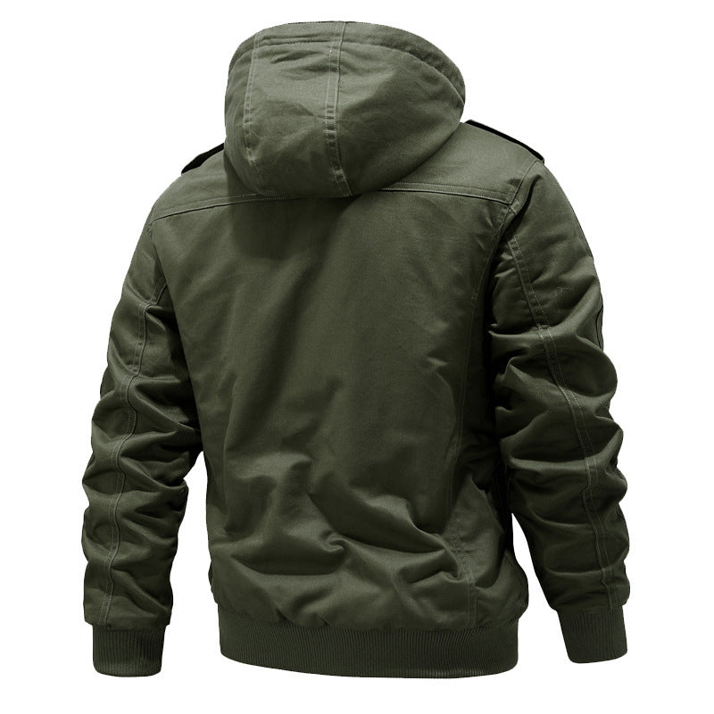 Hallstein | Fieldjacka Herr Sherpafodrad Multi-Pocket Med Huva