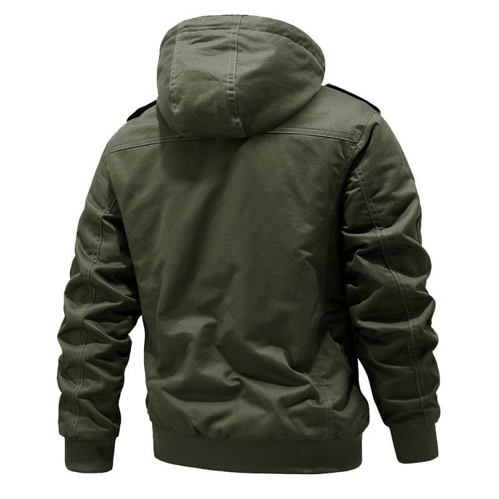 Hallstein | Fieldjacka Herr Sherpafodrad Multi-Pocket Med Huva