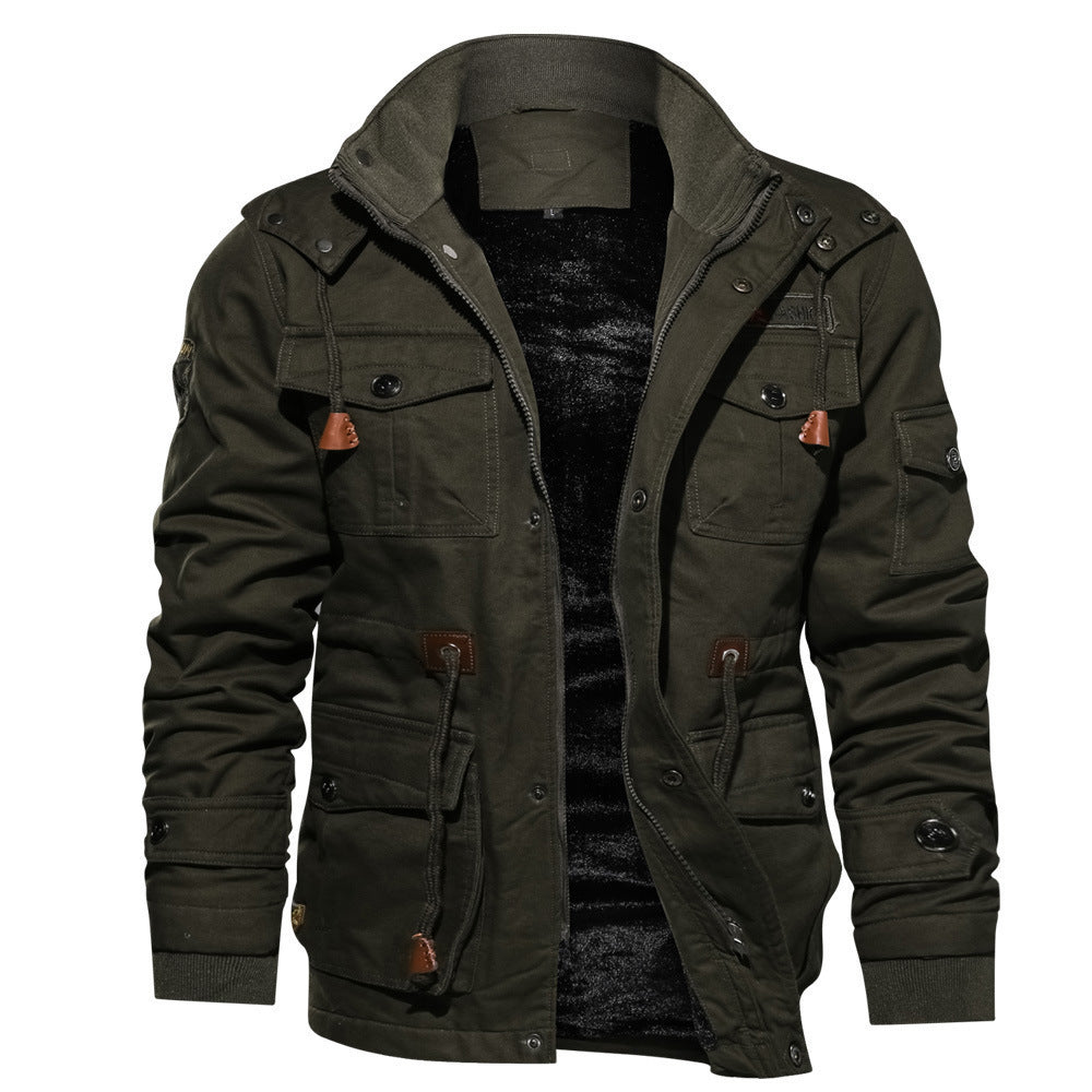 Orm | Fieldjacka Herr Fleecefodrad Multi-Pocket Med Huva