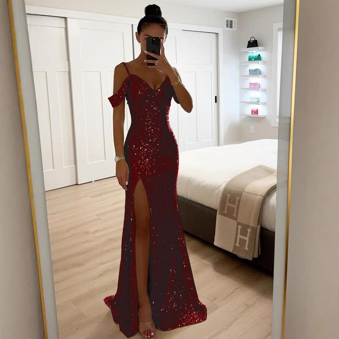 Lovisa | Maxiklänning Dam Spaghettiband Utsvängd