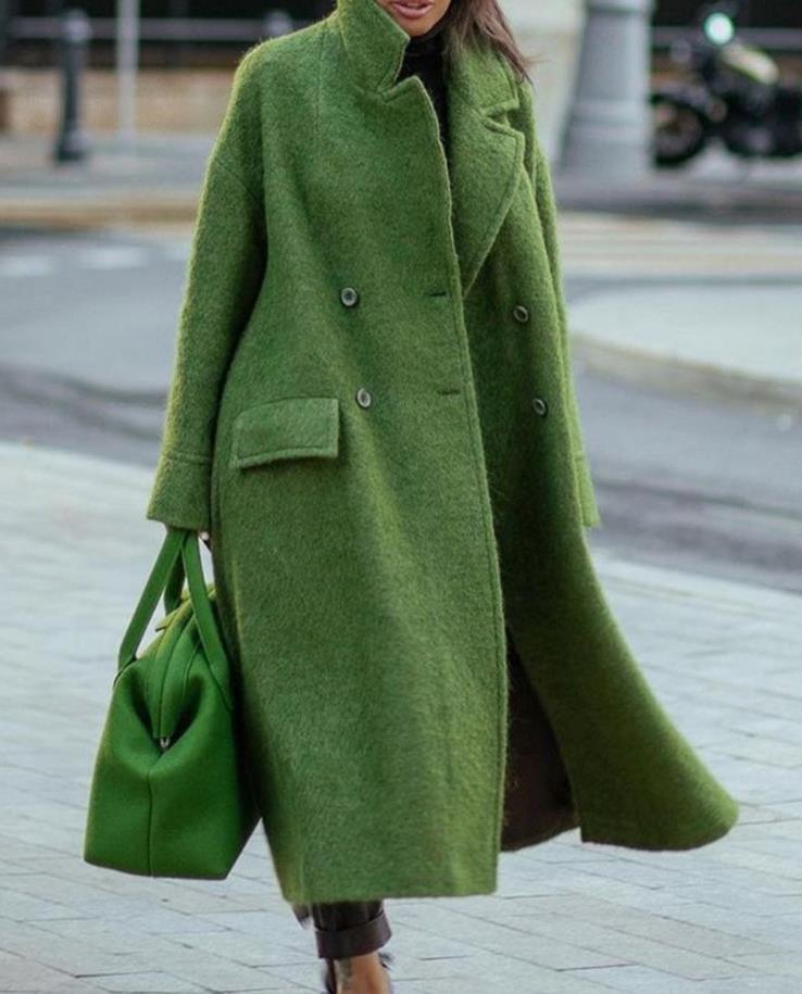 Tordis | Cape Kappa Dam Dubbelknäppt Ståkrage Oversized