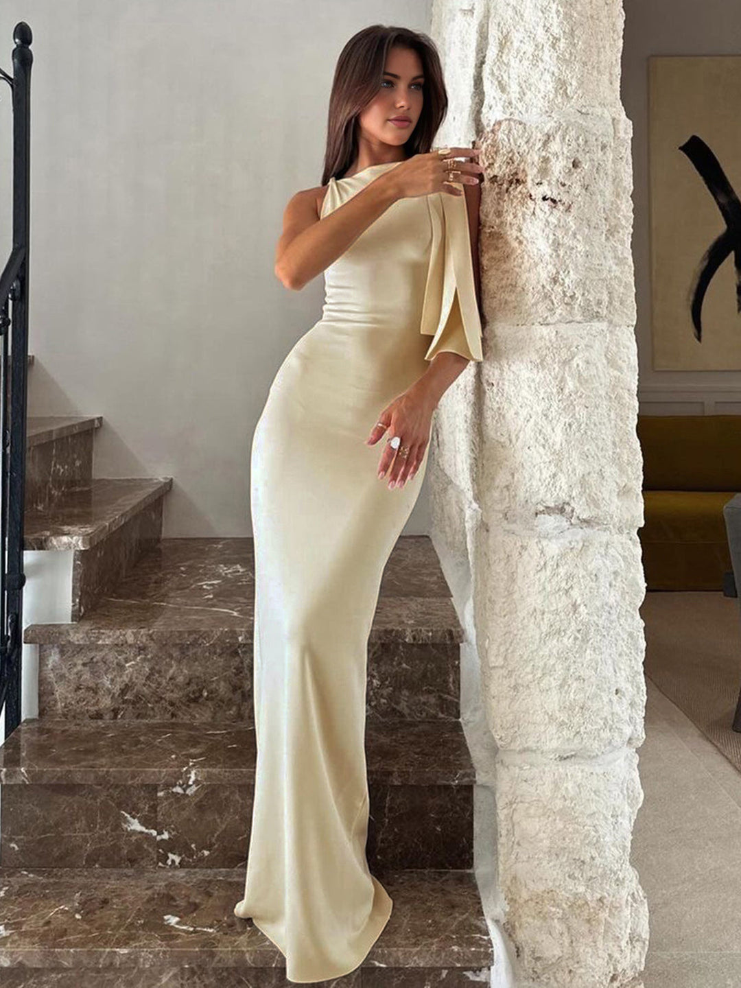Hanna | Maxiklänning One Shoulder Elegant