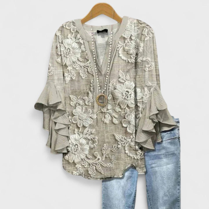 Solveig | Blus Dam Lätt Elegant