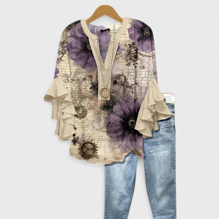 Solveig | Blus Dam Lätt Elegant