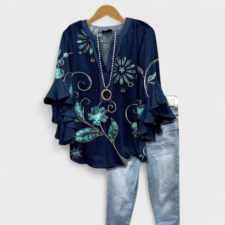 Solveig | Blus Dam Lätt Elegant