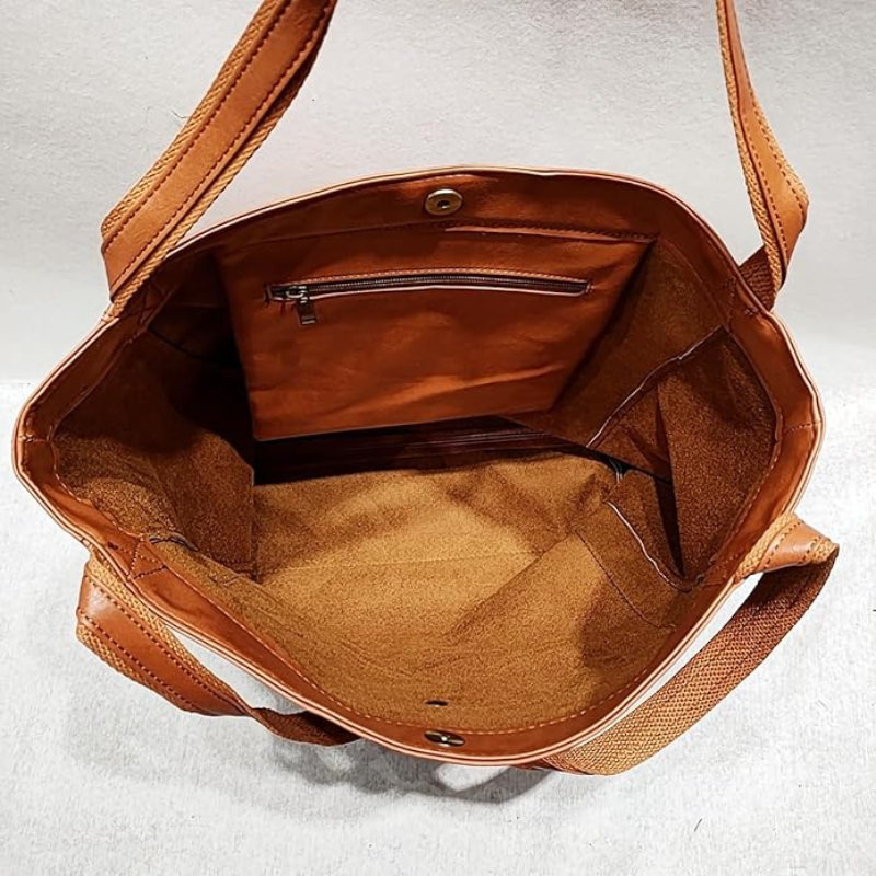 Ragnhild | Shopper Dam Läderlook Rymlig Elegant