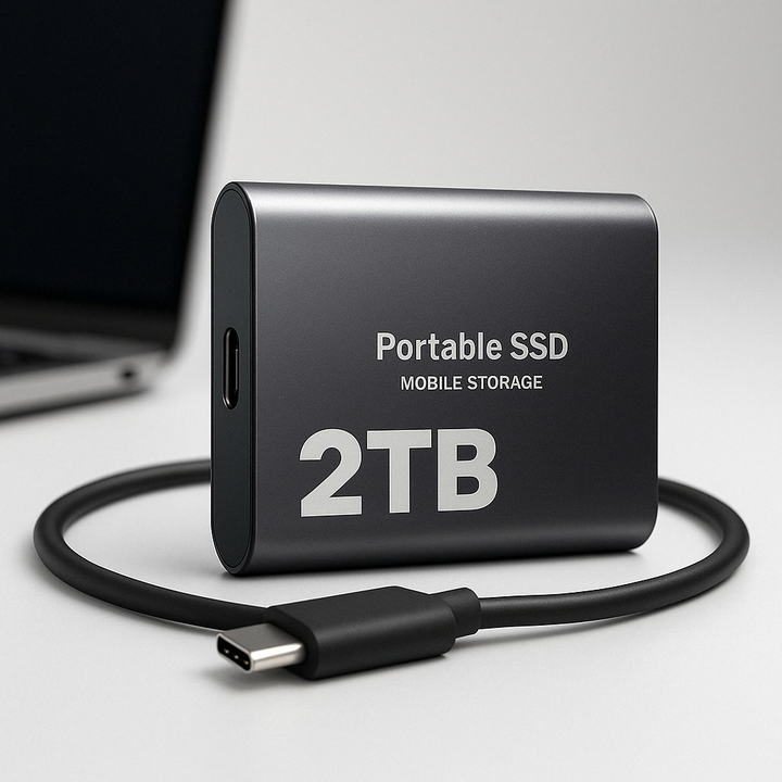 Extern SSD 2 TB Med USB-C Och Överföringshastighet Upp Till 1050 MB/s