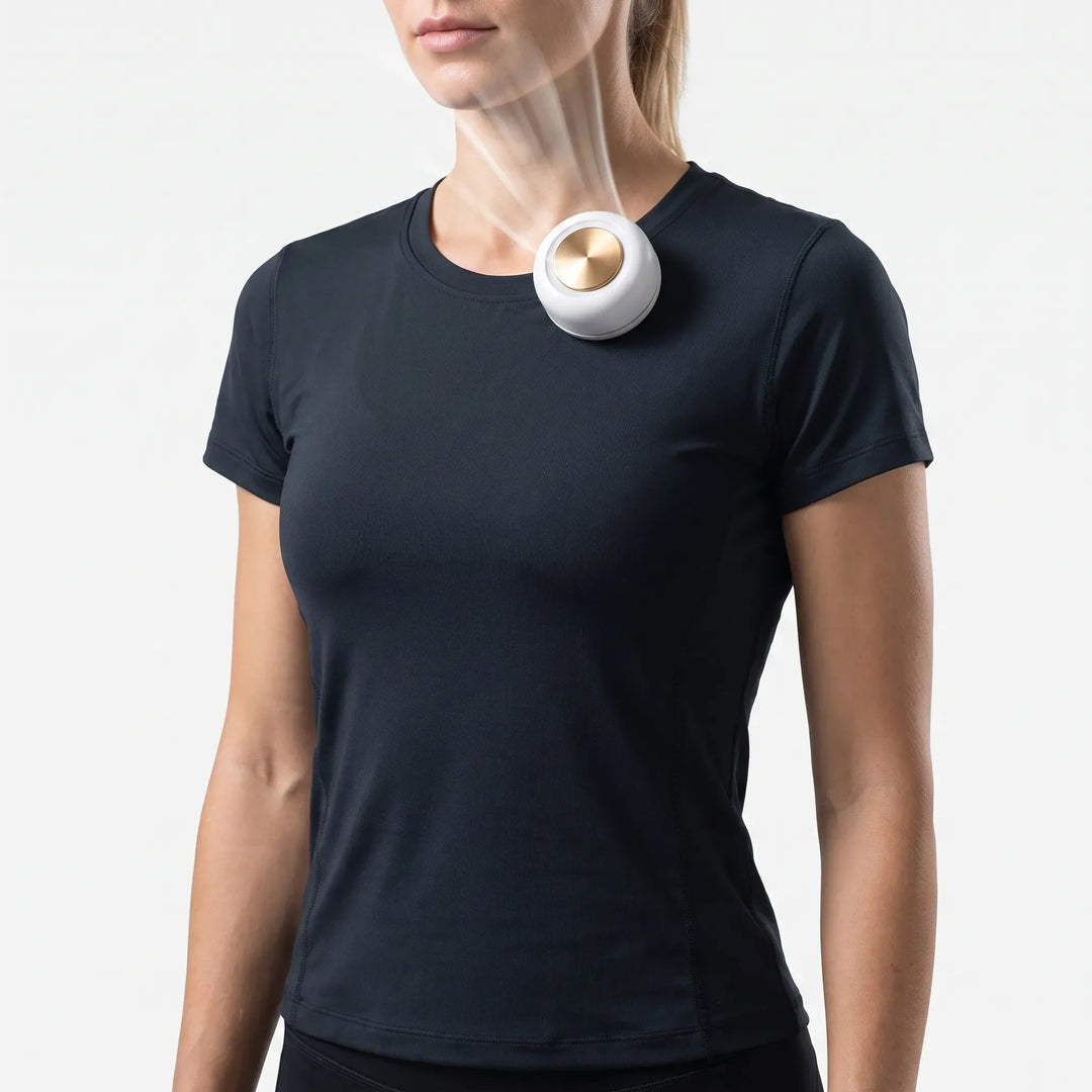 Portabel Midjefläkt Med Klämfäste 360° Justering Och USB-C-Laddning