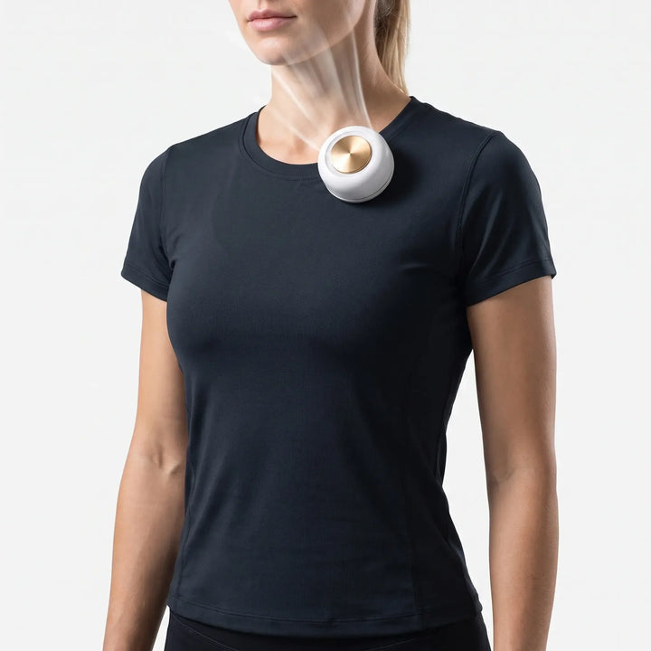 Portabel Midjefläkt Med Klämfäste 360° Justering Och USB-C-Laddning