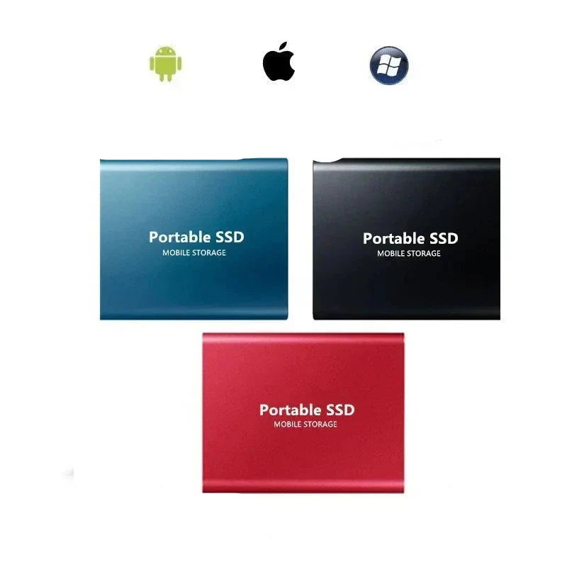 Portabel Extern SSD Med USB-C Och Kompakt Design För Flera Enheter