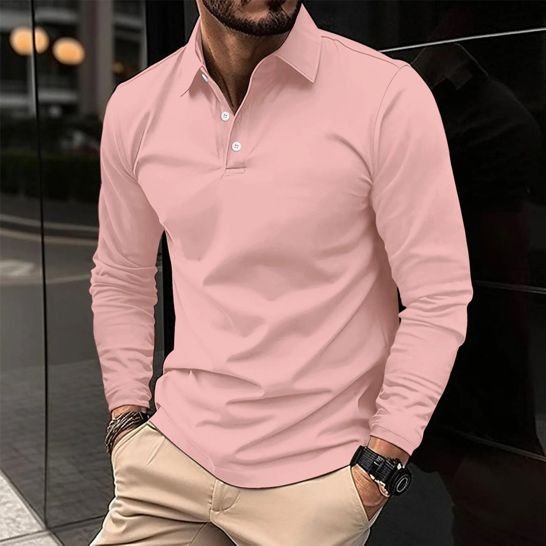Erik | Långärmad Pikétröja Herr