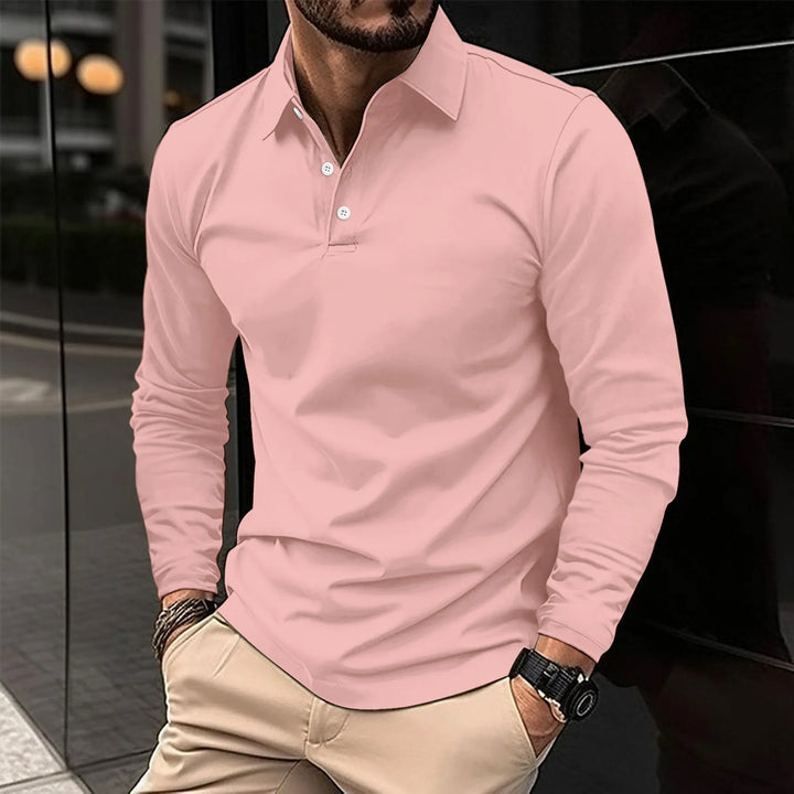Erik | Långärmad Pikétröja Herr