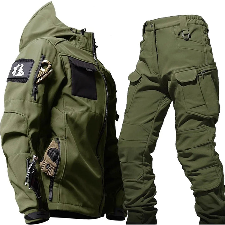 Runar | Taktiskt Set Herr Huvjacka Cargobyxor Multi-Pocket