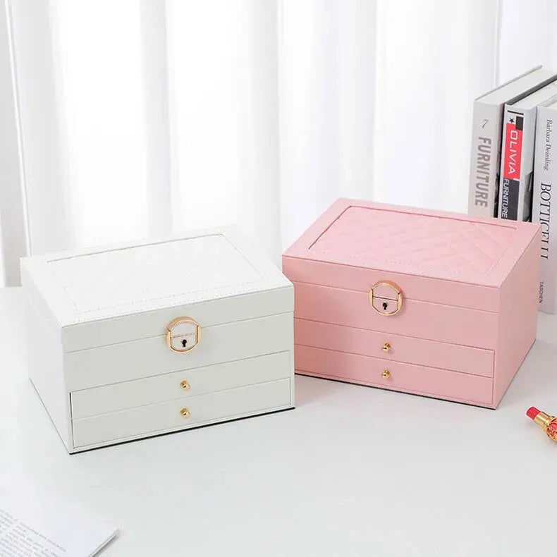 Elegant Smyckeskrin I Flernivådesign – Rymlig Förvaring För Smycken Och Accessoarer